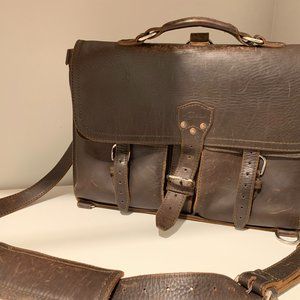 Thin Front Pocket Leather Briefcase ll Saddleback Leather Co.